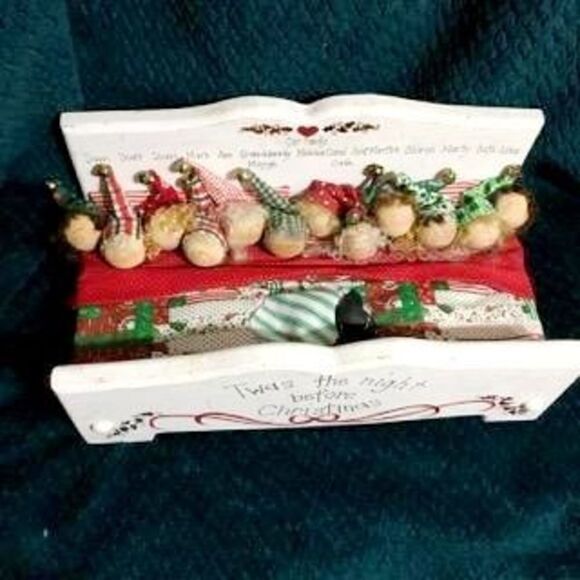 Vtg Twas The Night Before Christmas  Decor Piece - Picture 2 of 12